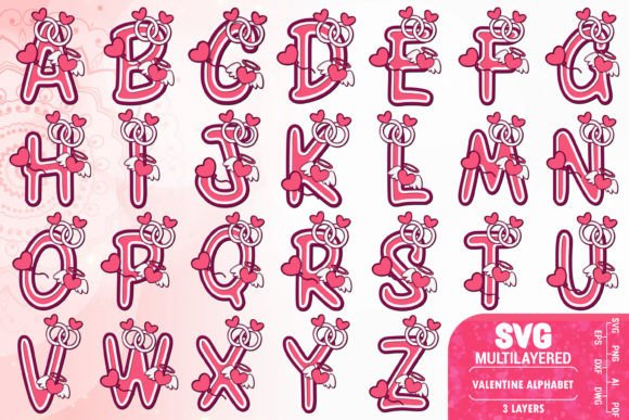 3D Valentine SVG for Crafts & Graphics