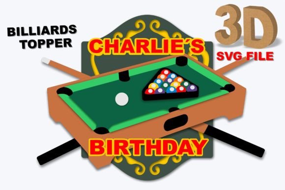 Billiards Topper 3d Svg: Graphics for Crafts