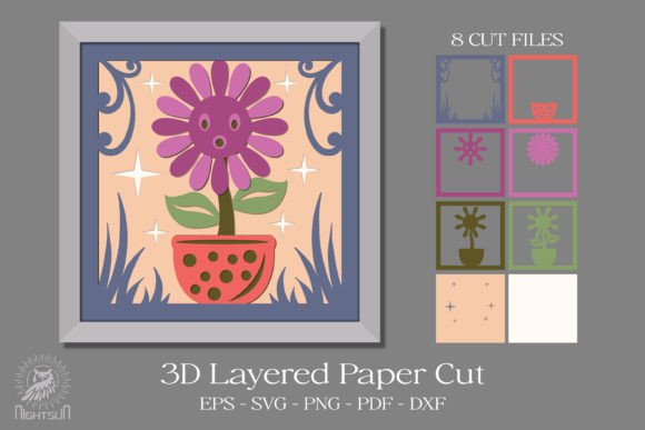 Cute Flower 3D Layered Paper Cut: A Seller's Review