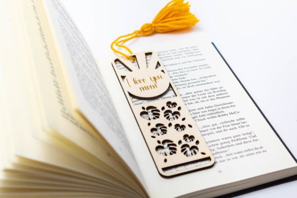 I Love You Mom Bookmark: 3D SVG for Mother S Day