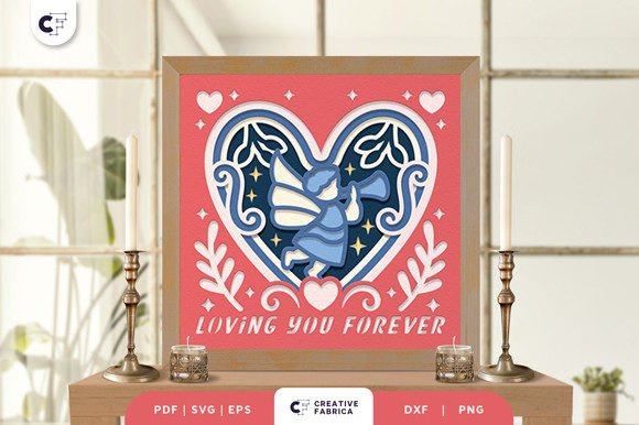 Loving You Forever 3D SVG for People Projects