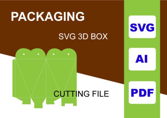 Mini Box Template: A 3D SVG Shape for Crafters