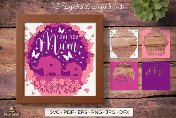 Review: 3d Love You Mum Papercut Card for Crafters