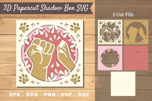 Review: Hand Paw 3D Papercut Shadow Box SVG 3