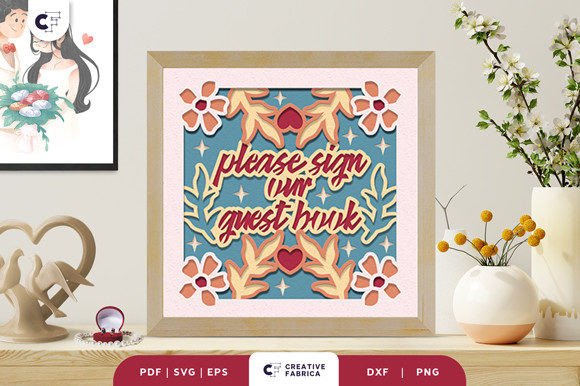 Review: Please Sign Our Guest Book 3D SVG for Table Decorations