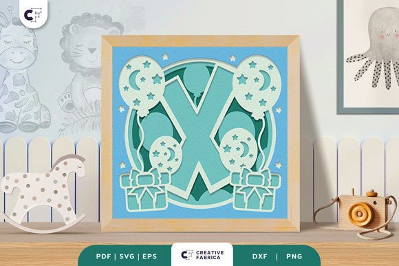 Reviewing the Baby Boy Letter X 3D SVG for Shop Growth