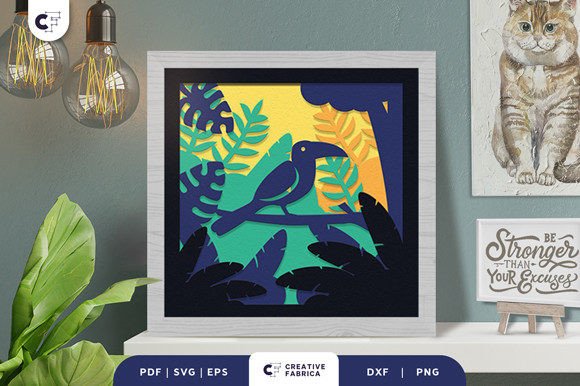Tropical Toucan 3D SVG: A Vibrant Other Asset
