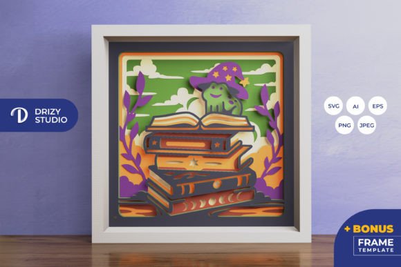 Wizard Frog 3D Layered Paper Cut: Crafts & Graphics Review
